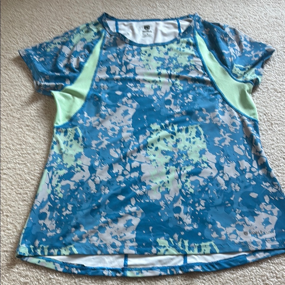 Blue Active Short-Sleeve Performance Top
